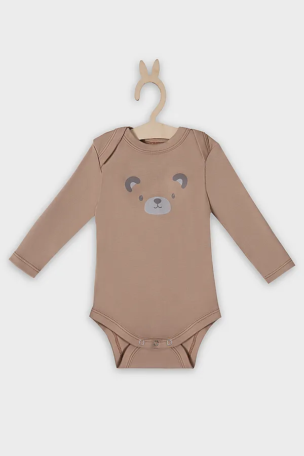 Комплект детский (боди, ползунки) MARK FORMELLE, бежевый +печать - фото 2