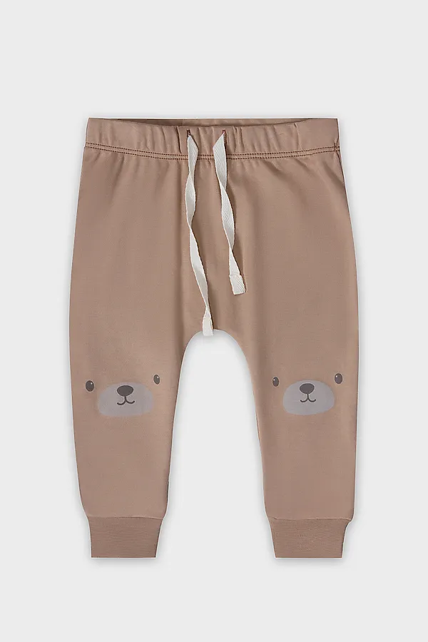 Комплект детский (боди, ползунки) MARK FORMELLE, бежевый +печать - фото 2