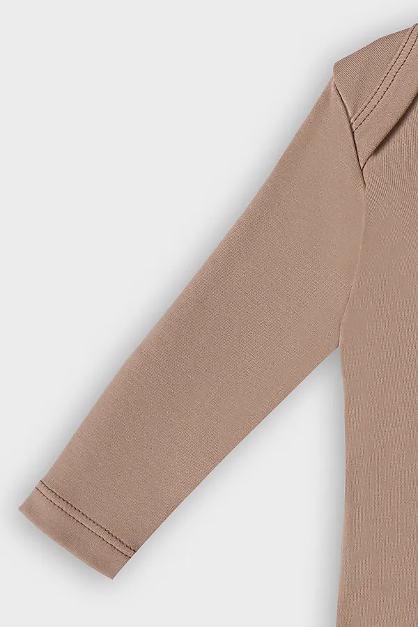 Комплект детский (боди, ползунки) MARK FORMELLE, бежевый +печать - фото 2