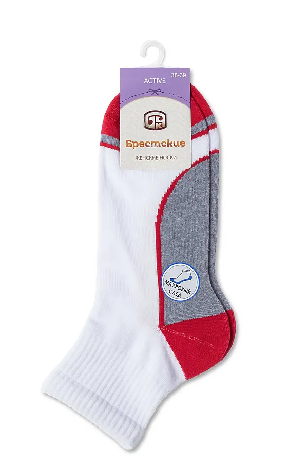 БРЕСТСКИЕ НОСКИ ЖЕНСКИЕ 1320 ACTIVE (махровый след) БРЕСТСКИЕ, белый - фото 2