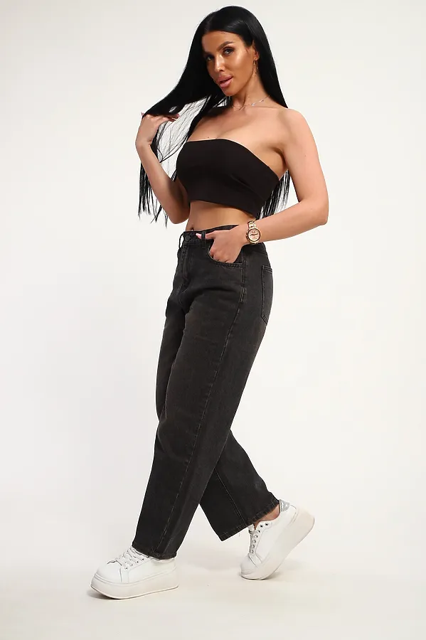 Джинсы 3297 НАТАЛИ, черно-серый - фото 2