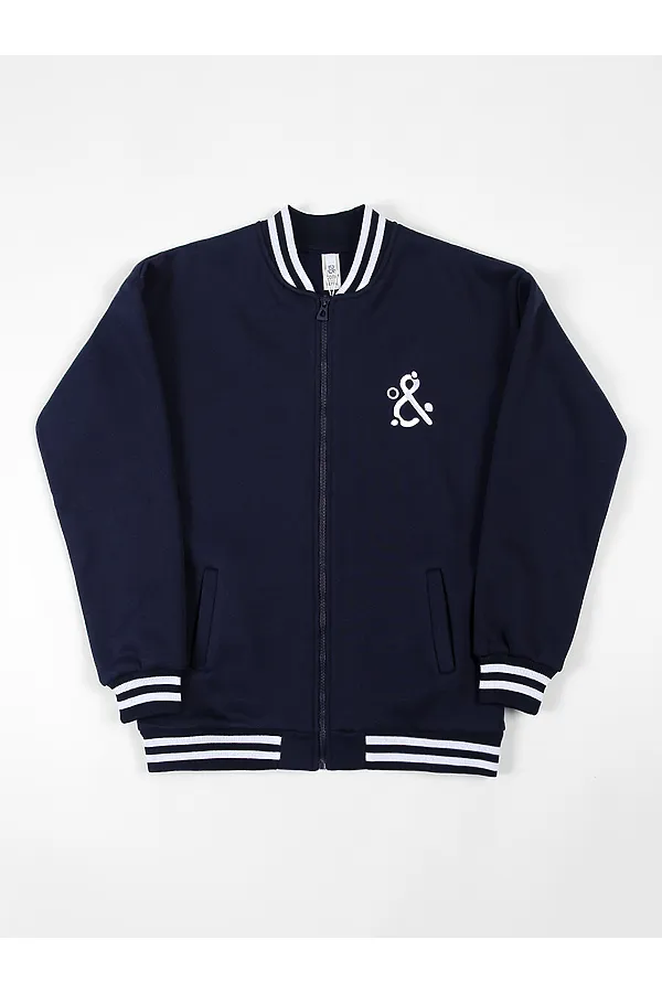 Детский бомбер утепленный на молнии SP2214 НАТАЛИ, синий - фото 2