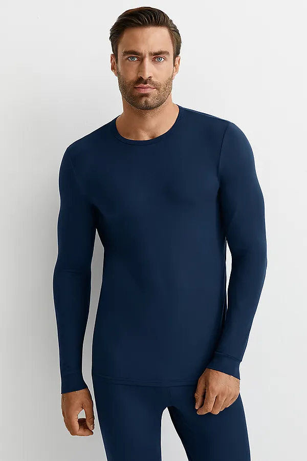 Термолонгслив OMSA, blu (синий) - фото 2