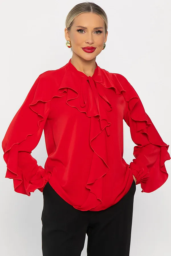 Блуза Дыхание весны LADY TAIGA, красная - фото 2