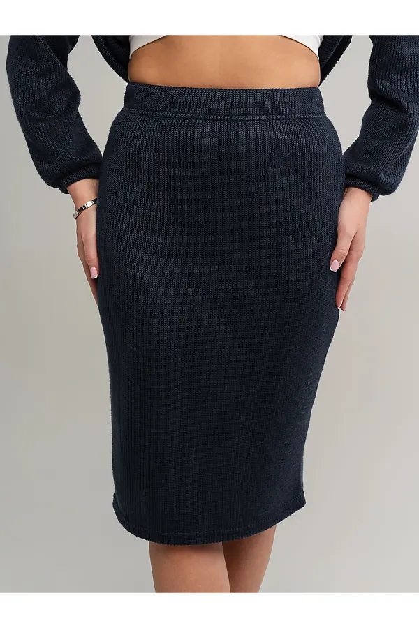 Костюм с юбкой Совершенство форм LADY TAIGA, синий - фото 2