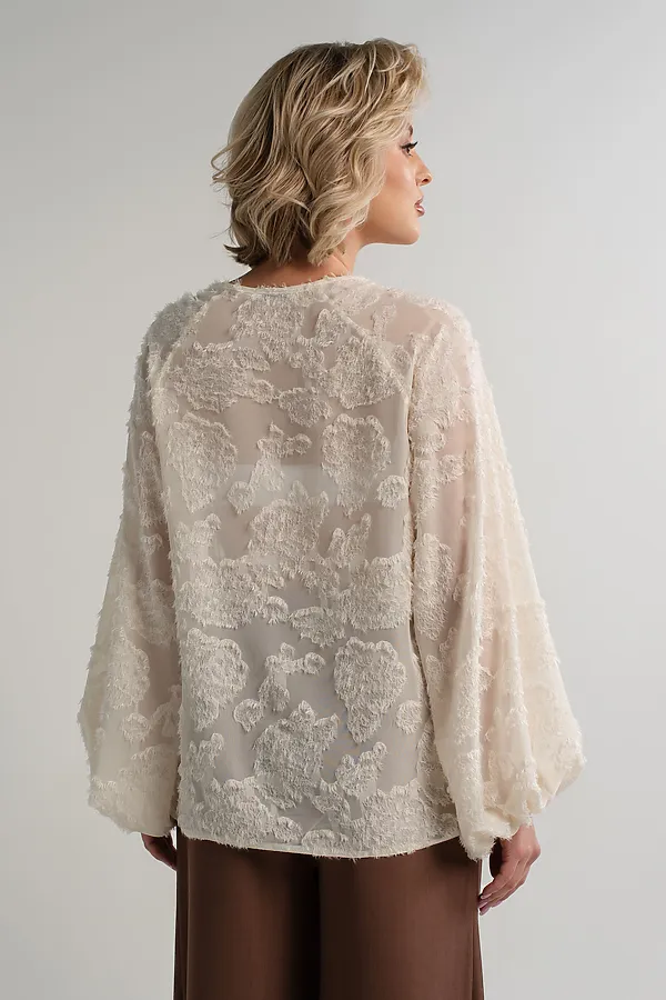 Блуза Воздушная мелодия LADY TAIGA, молочная - фото 2
