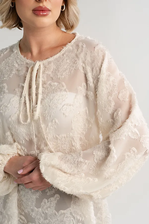 Блуза Воздушная мелодия LADY TAIGA, молочная - фото 2