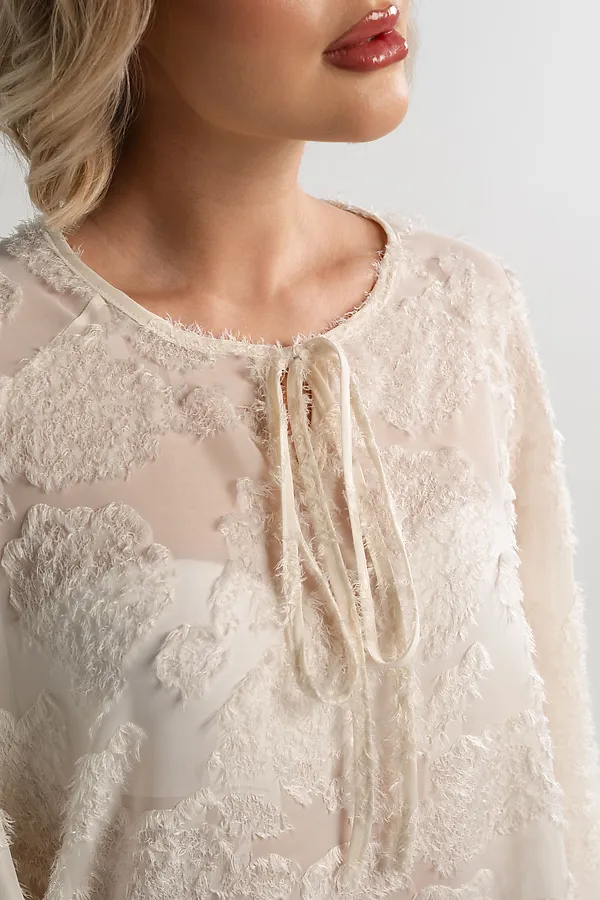 Блуза Воздушная мелодия LADY TAIGA, молочная - фото 2