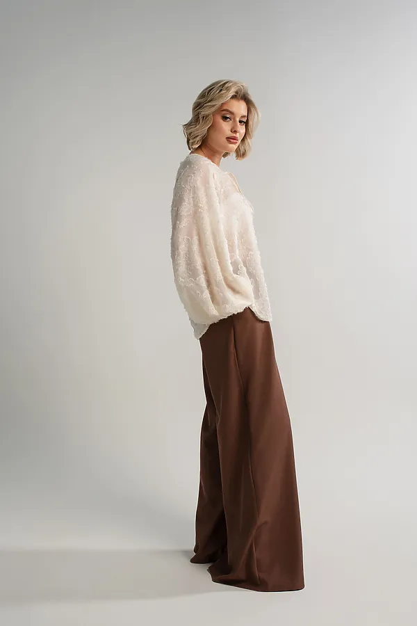 Блуза Воздушная мелодия LADY TAIGA, молочная - фото 2