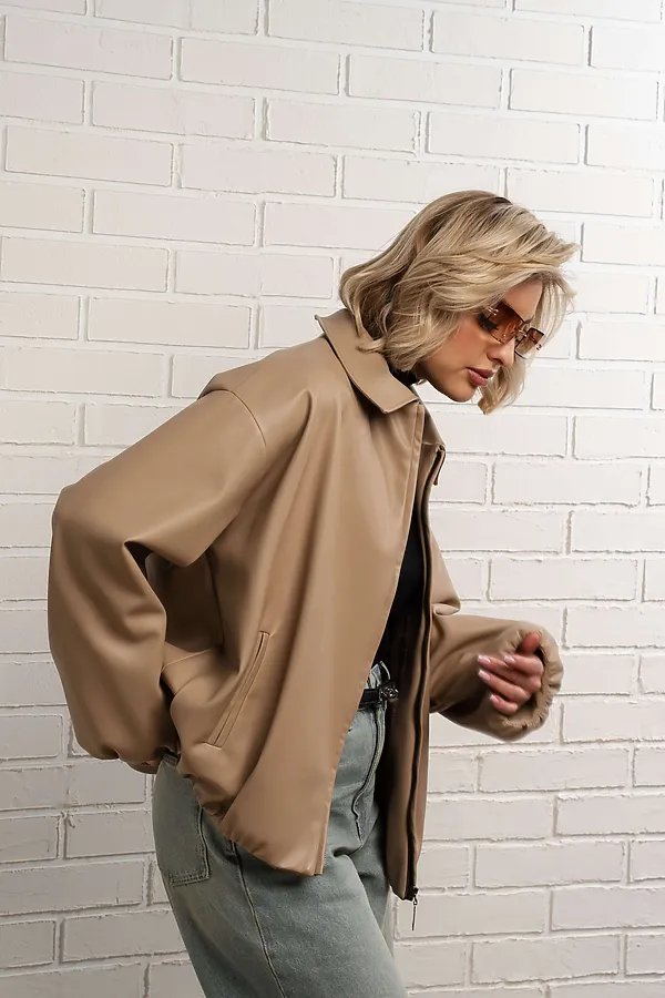 Куртка Поверь в мечту LADY TAIGA, бежевая - фото 2