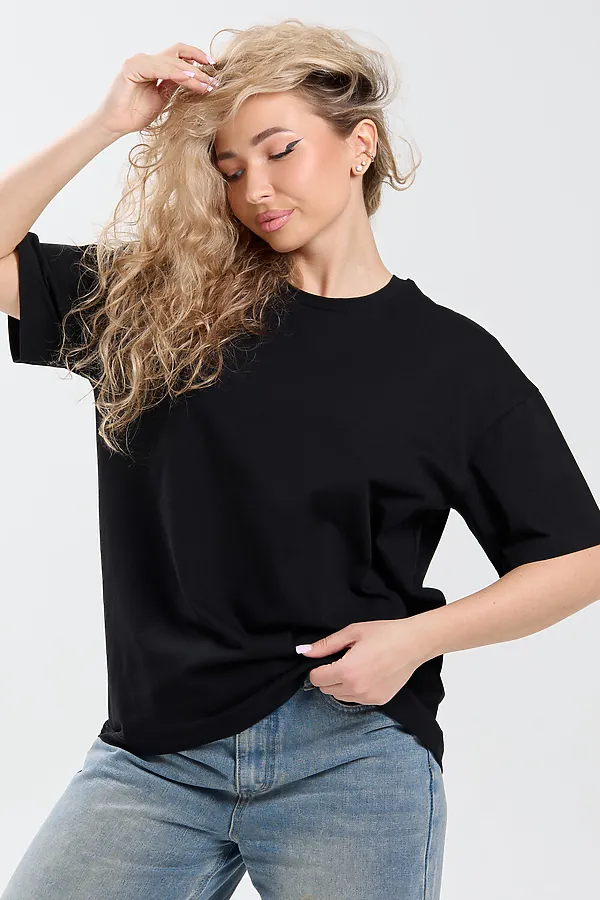 Футболка оверсайз 26012 НАТАЛИ, черный - фото 2