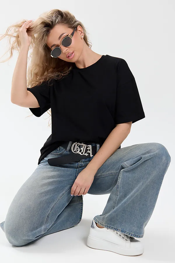 Футболка оверсайз 26012 НАТАЛИ, черный - фото 2