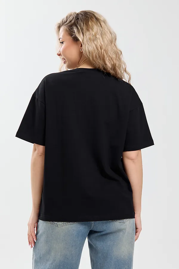 Футболка оверсайз 26012 НАТАЛИ, черный - фото 2