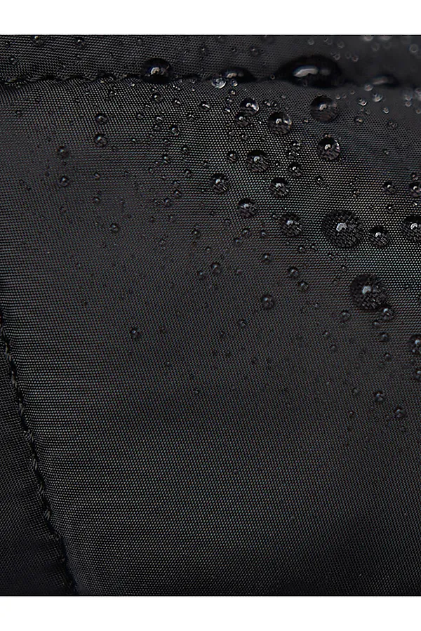 Стеганный утепленный плащ. HOOPS, черный - фото 2