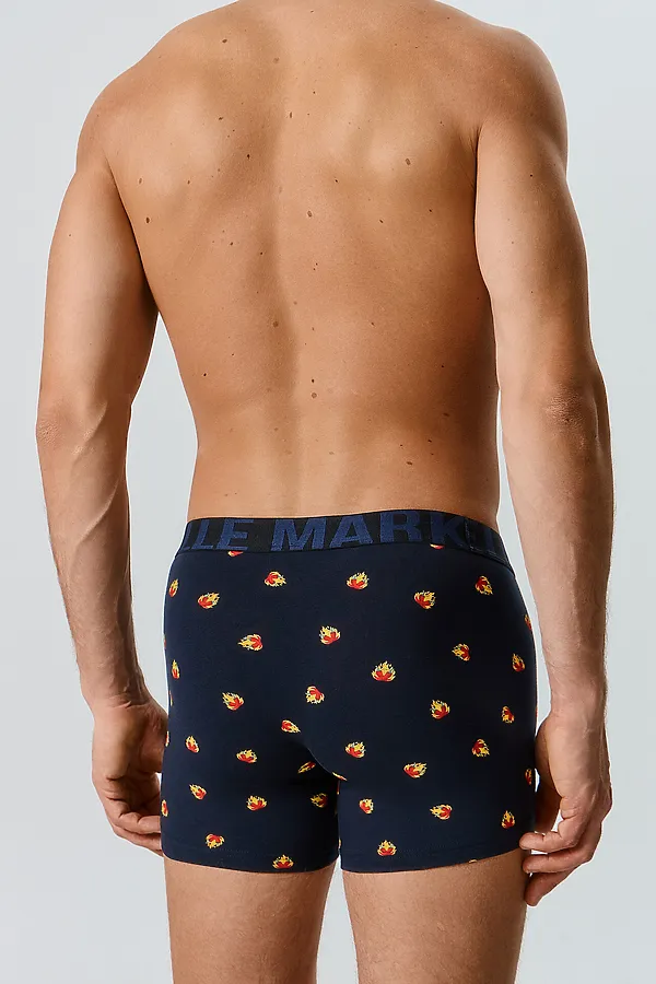 Трусы мужские MARK FORMELLE, перцы на т.синем - фото 2