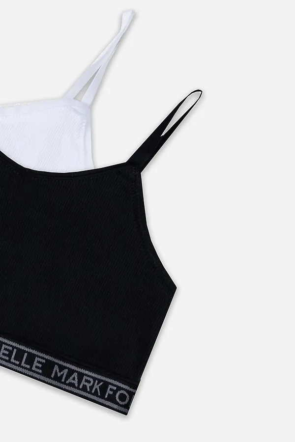 Топ для девочек (2шт.) MARK FORMELLE, белый +черный - фото 2