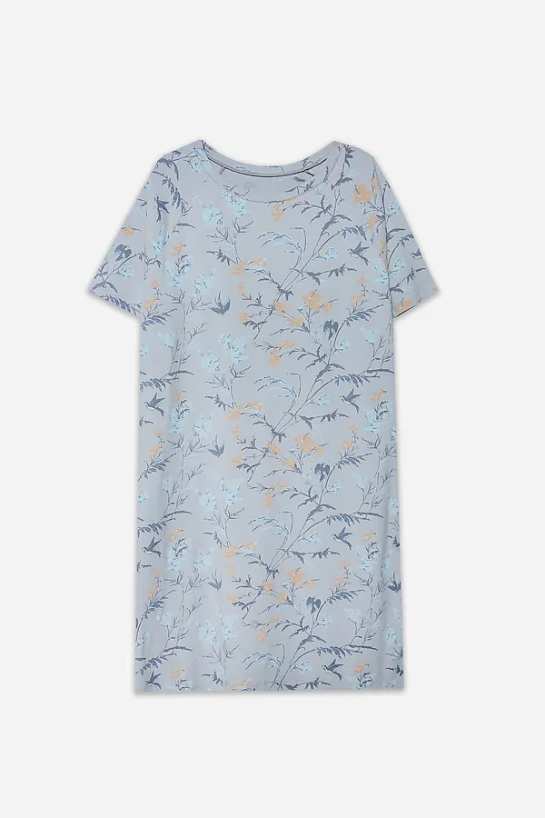 Сорочка ночная женская MARK FORMELLE, цветочки на сером - фото 2