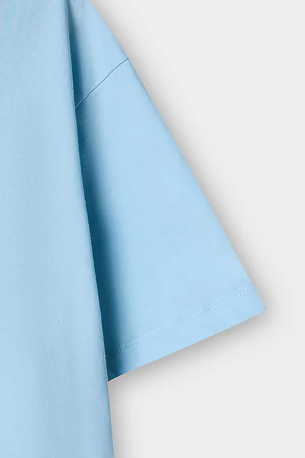 Комплект женский (футболка, шорты) MARK FORMELLE, голубое небо +ракушки на голубом - фото 2