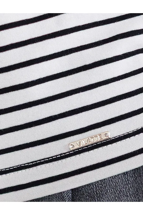 Топ VILATTE, бело-черный - фото 2