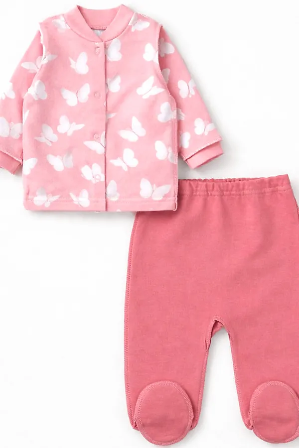 Комплект футер 2х нитка начёс YOULALA, розовый - фото 2