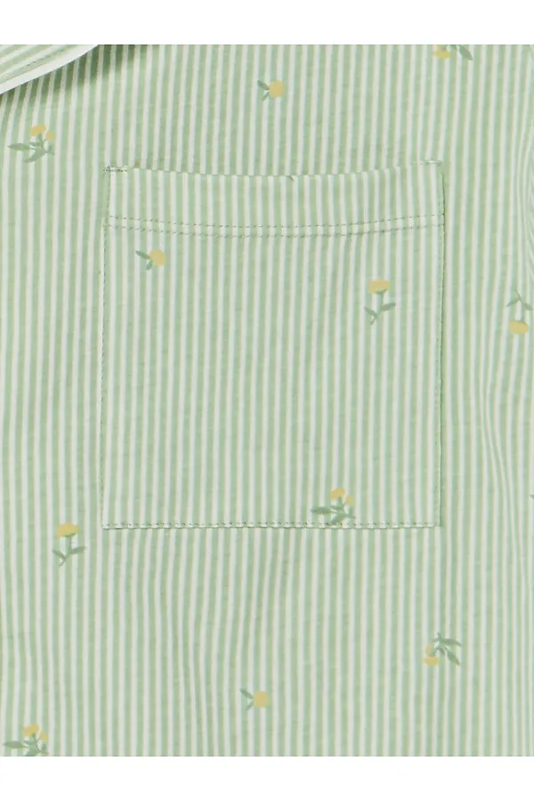 Костюм женский (жакет, бриджи) MARK FORMELLE, цветы на зеленой полоске - фото 2