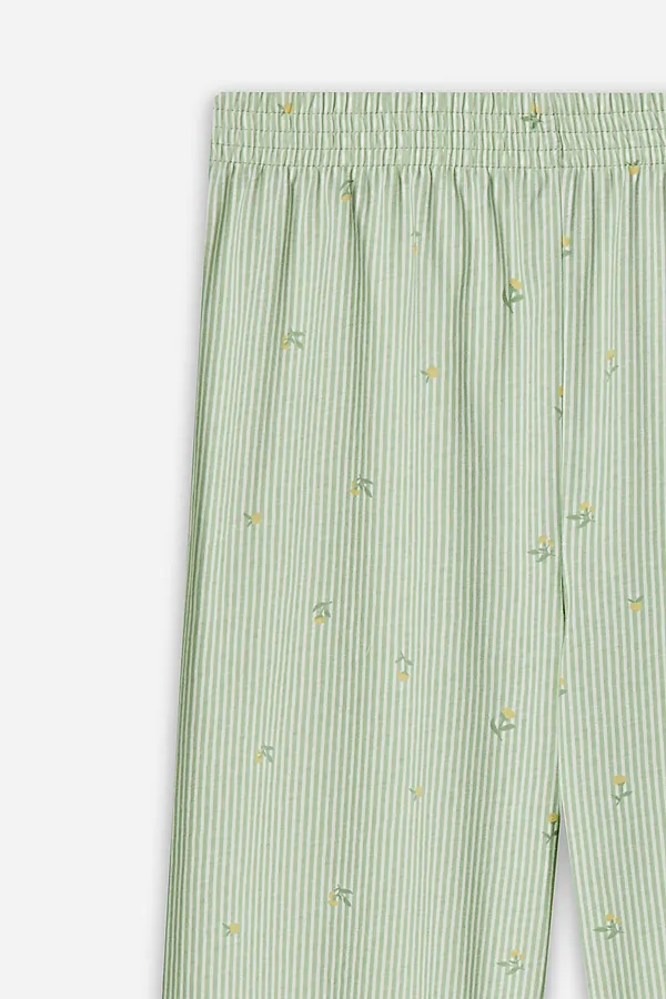 Костюм женский (жакет, бриджи) MARK FORMELLE, цветы на зеленой полоске - фото 2