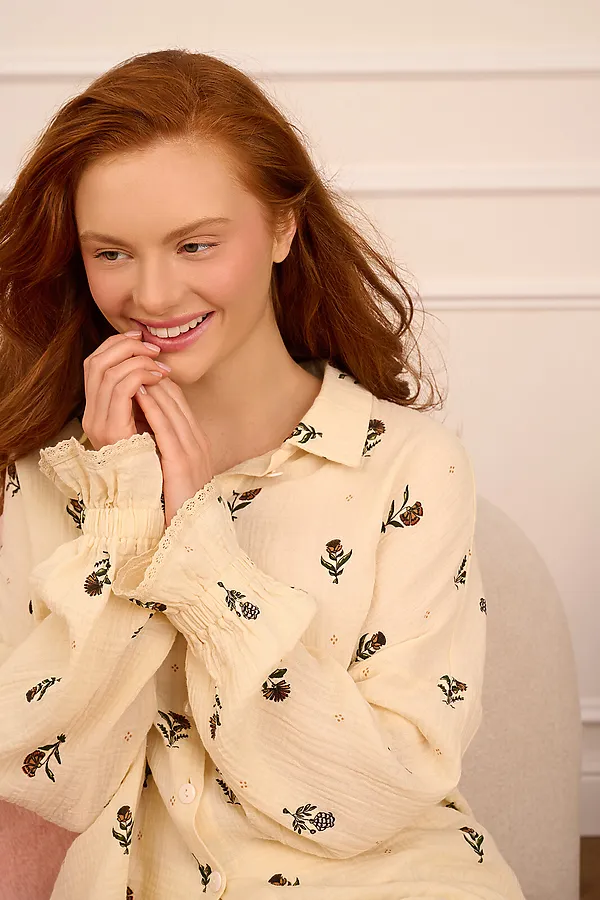 Пижама INDEFINI, молочный - фото 2