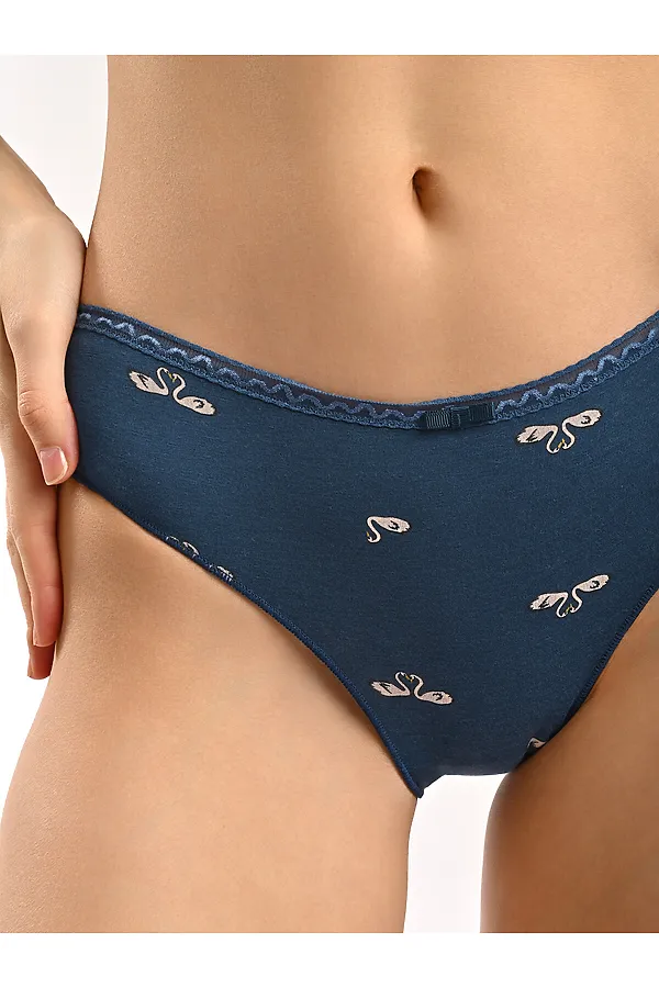 Трусы INDEFINI, синий - фото 2