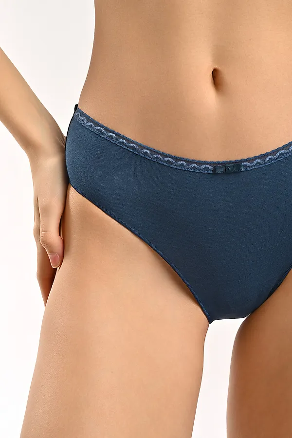 Трусы INDEFINI, синий - фото 2