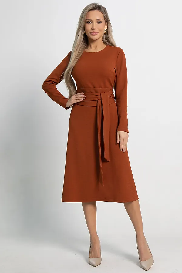 Платье Парижанка НЬЮ LADY TAIGA, терракотовое - фото 2