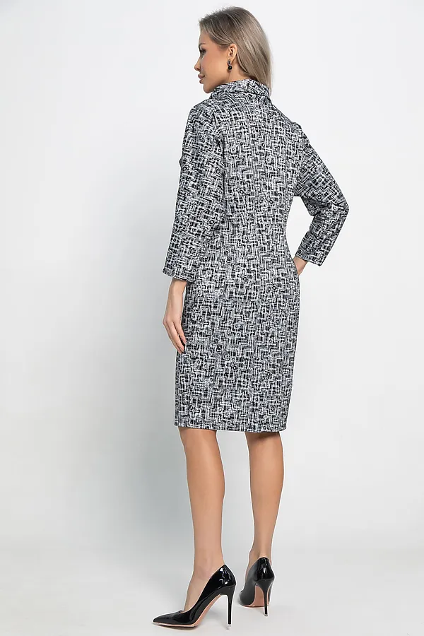 Платье Граффити LADY TAIGA, черно-белое - фото 2