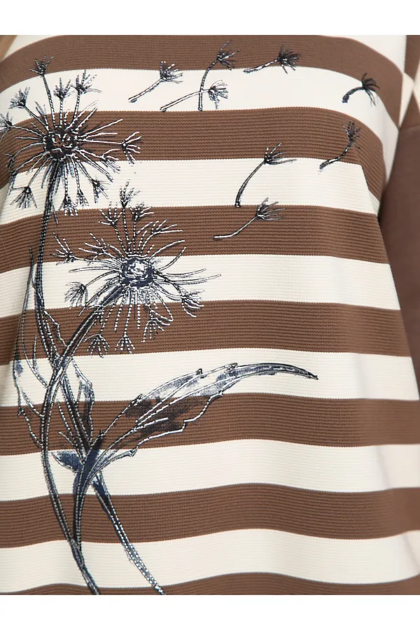 Блуза Джорджианна LADY TAIGA, бежево-коричневая - фото 2