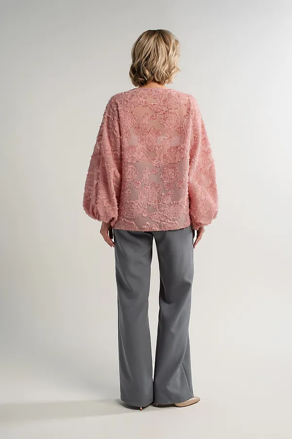 Блуза Воздушная мелодия LADY TAIGA, пудра - фото 2