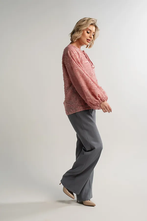 Блуза Воздушная мелодия LADY TAIGA, пудра - фото 2