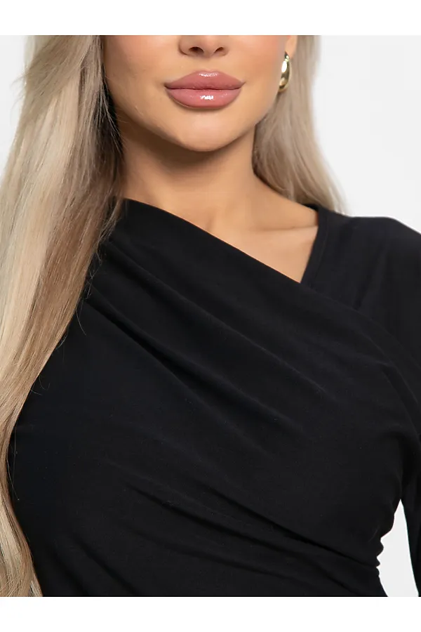 Лонгслив Стильный вызов LADY TAIGA, черный - фото 2