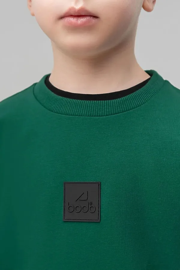 Комплект (Свитшот+Брюки) BODO, изумрудный - фото 2