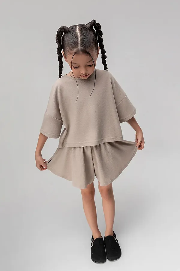 Костюм (Футболка+Шорты) BODO-S, бежевый - фото 2