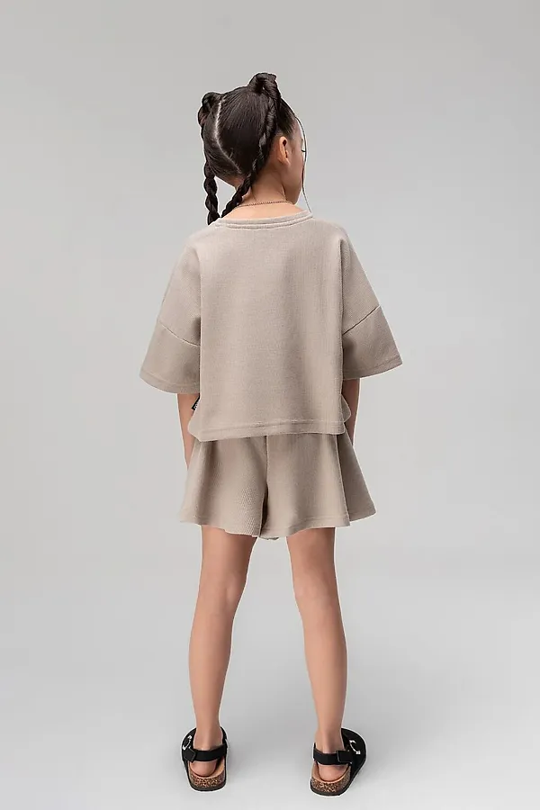 Костюм (Футболка+Шорты) BODO-S, бежевый - фото 2