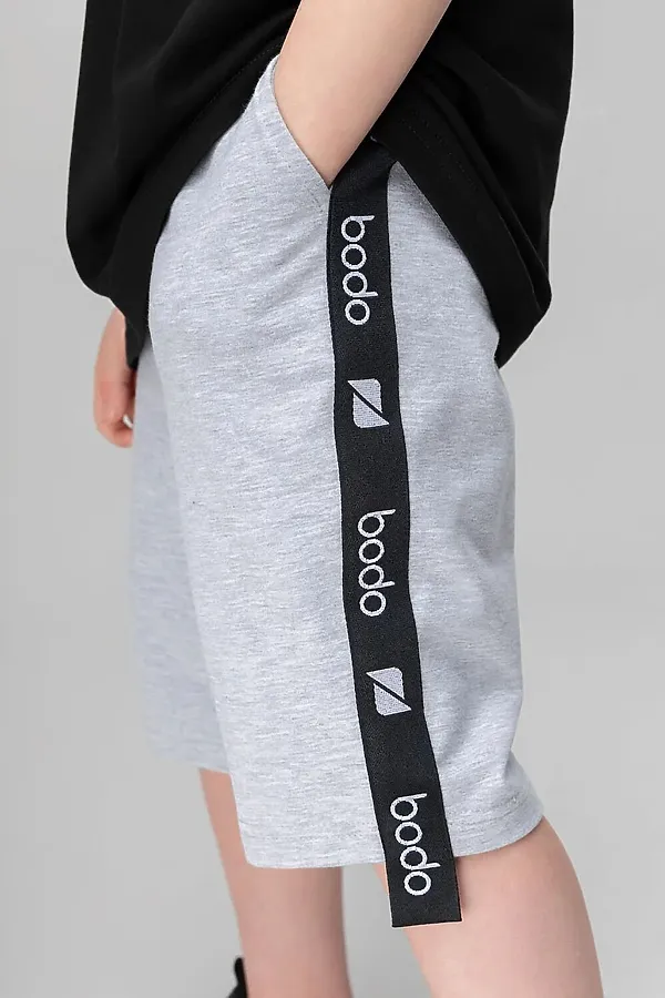 Шорты BODO, серый (белый) - фото 2