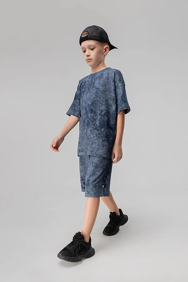 Костюм (Футболка+Шорты) BODO-S, синий - фото 2