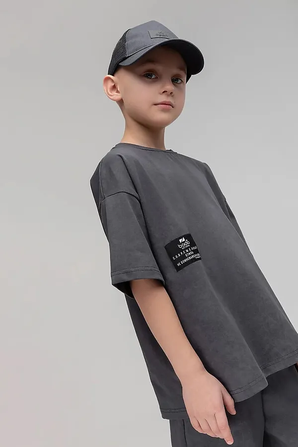 Костюм (Футболка+Шорты) BODO-S, серый - фото 2