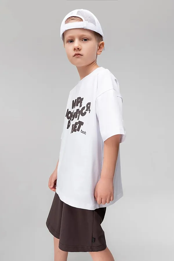 Футболка BODO-S, белый (коричневый) - фото 2