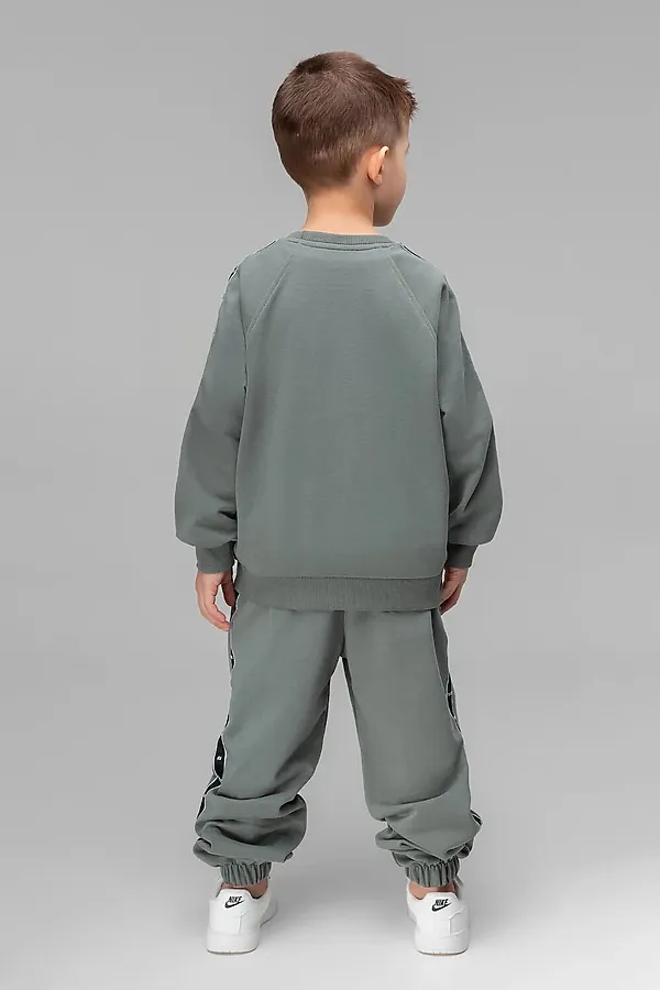 Костюм (Брюки+Толстовка) BODO, серо-оливковый - фото 2