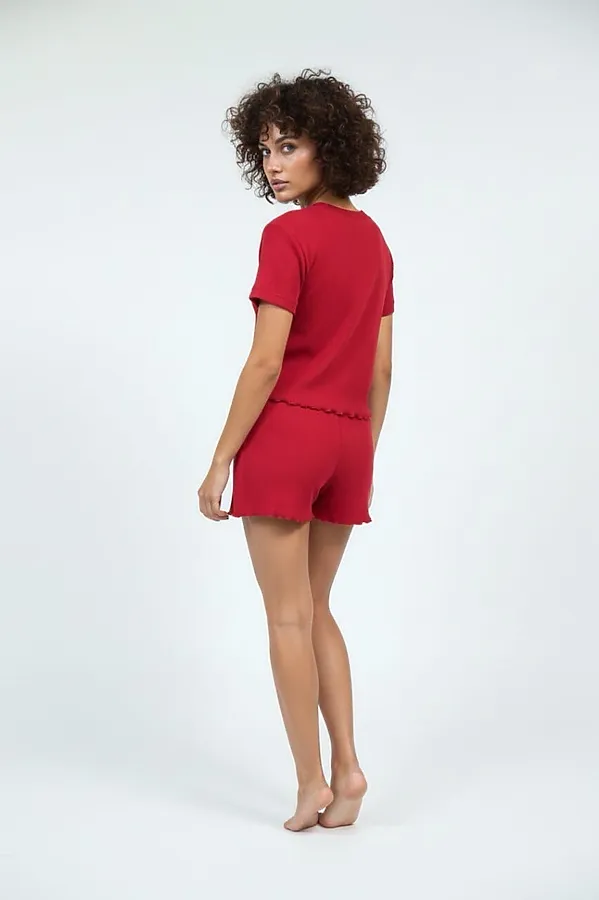 Пижама с шортами 403 НАТАЛИ, красный - фото 2