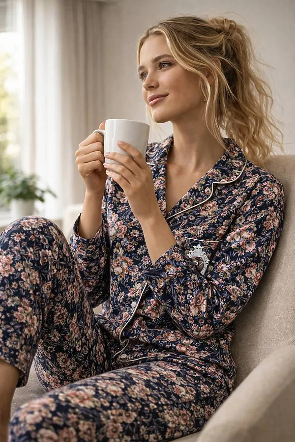 Пижама с брюками и рубашкой ТК-252. раз НАТАЛИ, разноцвет - фото 2