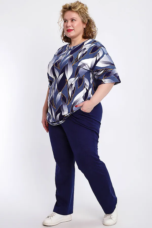 Костюм с брюками КЖ-007 НАТАЛИ, джинс - фото 2