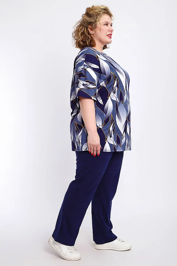 Костюм с брюками КЖ-007 НАТАЛИ, джинс - фото 2