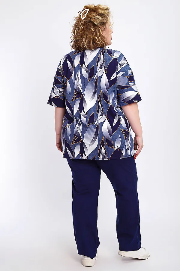 Костюм с брюками КЖ-007 НАТАЛИ, джинс - фото 2