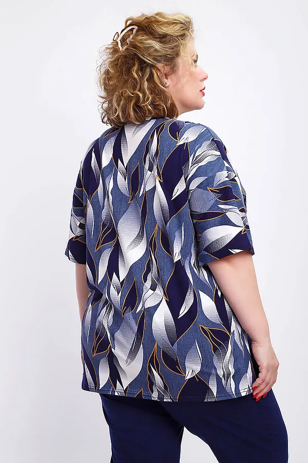 Костюм с брюками КЖ-007 НАТАЛИ, джинс - фото 2