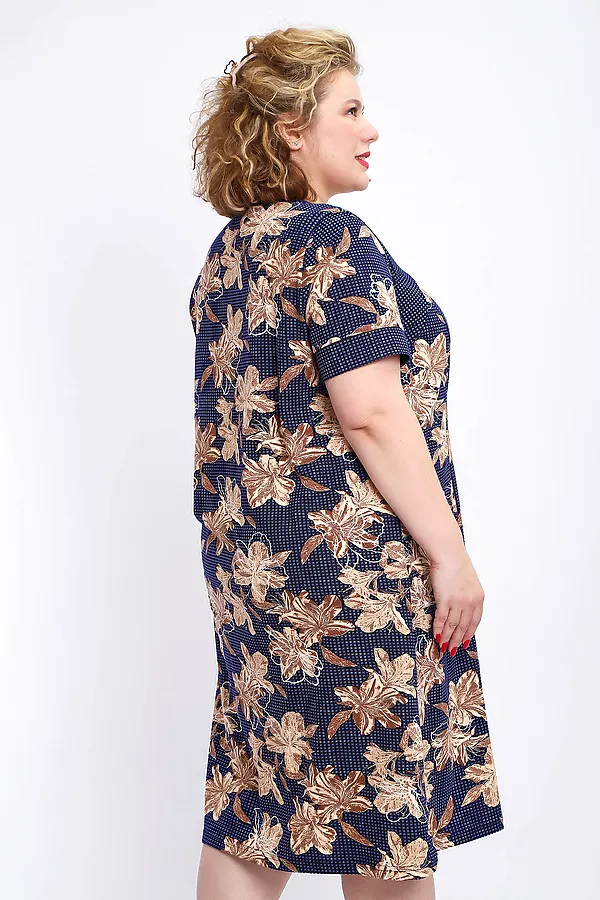 Халат 004 домашний НАТАЛИ, лилии - фото 2